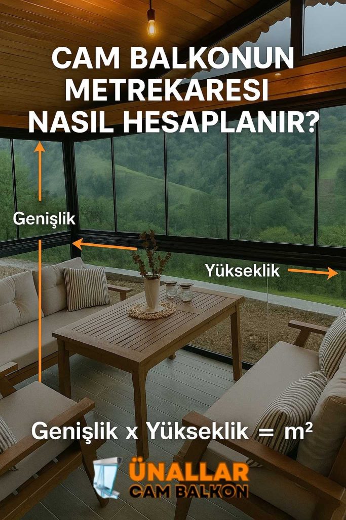 cam balkon m2 nasıl hesaplanır